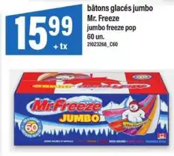 Maxi BÂTONS GLACÉS JUMBO MR. FREEZE offer