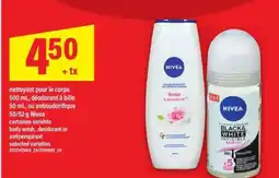 Maxi Nivea Body Wash, Deodorant or Antiperspirant offer