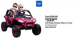 Walmart 24V Qaba 2 Seater Ride on Truck offer