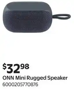Walmart ONN Mini Rugged Speaker offer