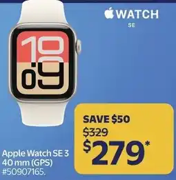 Walmart Apple Watch SE 3.40 mm (GPS) offer