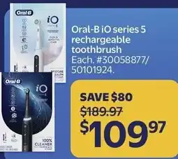 Walmart Oral-B iO series 5 rechargeable toothbrush offer