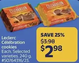 Walmart Leclerc Célébration cookies offer