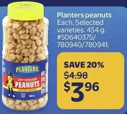 Walmart Planters peanuts offer