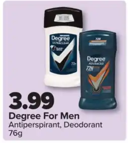 PharmaChoice Degree For Men Antiperspirant, Deodorant offer