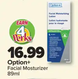 PharmaChoice Option+ Facial Moisturizer offer