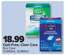PharmaChoice Opti-Free, Clear Care Eye Care offer