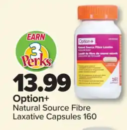 PharmaChoice Option+ Natural Source Fibre Laxative Capsules offer