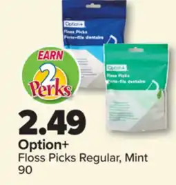 PharmaChoice Option+ Floss Picks Regular, Mint offer
