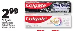 PharmaChoice Colgate Toothpaste offer