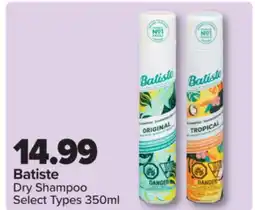 PharmaChoice Batiste Dry Shampoo offer