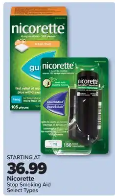 PharmaChoice Nicorette Stop Smoking Aid offer