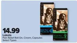PharmaChoice Lakota Pain Relief Roll On, Cream, Capsules offer