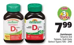 PharmaChoice Jamieson Vitamin D3 Tablets, Soft Gels offer