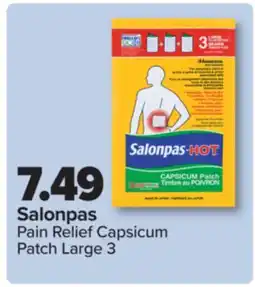 PharmaChoice Salonpas Pain Relief Capsicum Patch Large 3 offer