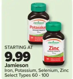 PharmaChoice Jamieson Iron, Potassium, Selenium, Zinc offer