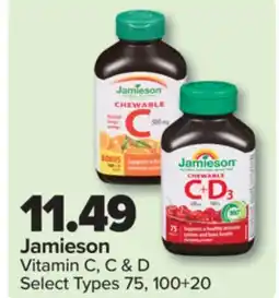 PharmaChoice Jamieson Vitamin C, C & D offer