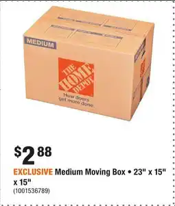 Home Depot EXCLUSIVE Medium Moving Box • 23 x 15 x 15 offer
