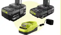 Home Depot Ryobi 18v one+ 2.0 & 4.0Ah battery and charger kit offer