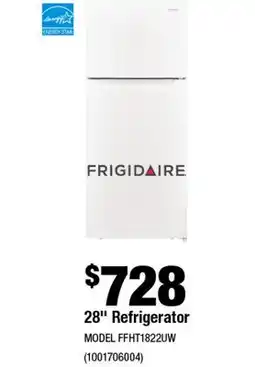 Home Depot 28 Refrigerator offer