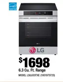 Home Depot 6.3 cu. ft. Range offer