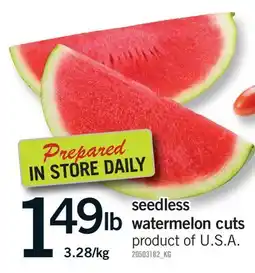 Fortinos SEEDLESS WATERMELON CUTS offer