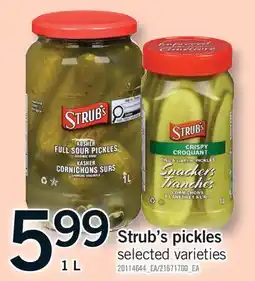 Fortinos STRUB'S PICKLES offer