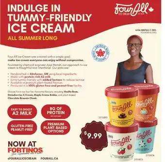 Fortinos FOUR ALL ICE CREAM offer