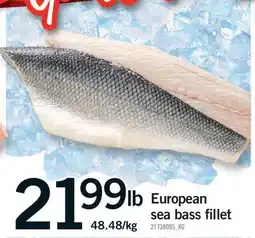 Fortinos EUROPEAN SEA BASS FILLET offer