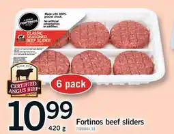 Fortinos FORTINOS BEEF SLIDERS, 420 g offer
