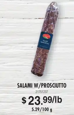 Fortinos SALAMI W/PROSCIUTTO, 5.29/100 G offer