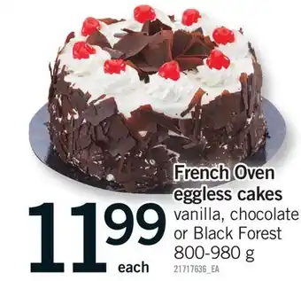 Fortinos FRENCH OVEN EGGLESS CAKES offer