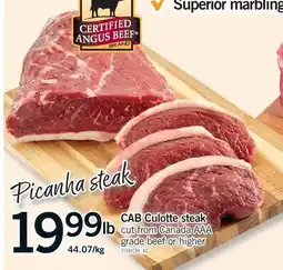 Fortinos CAB CULOTTE STEAK offer