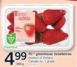 Fortinos PC GREENHOUSE STRAWBERRIES offer