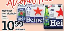 Fortinos HEINEKEN NON ALCOHOLIC BEER offer