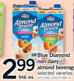 Fortinos BLUE DIAMOND NON-DAIRY ALMOND BEVERAGE offer