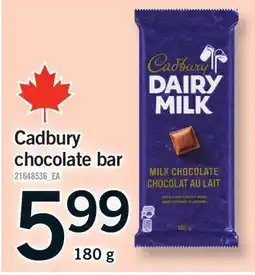 Fortinos CADBURY CHOCOLATE BAR offer