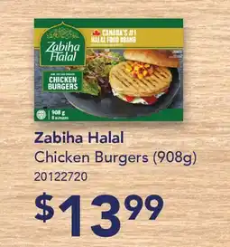 Fortinos ZABIHA HALAL CHICKEN BURGERS offer