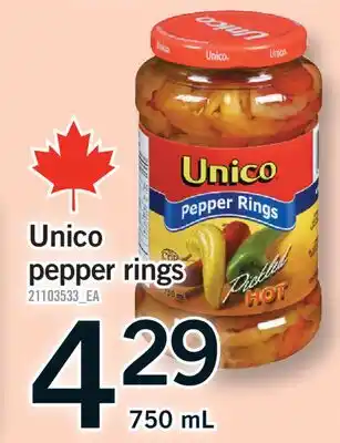 Fortinos UNICO PEPPER RINGS offer