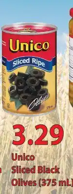 Fortinos UNICO SLICED BLACK OLIVES offer
