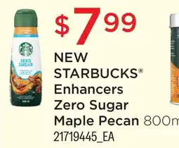 Fortinos STARBUCKS ENHANCERS ZERO SUGAR MAPLE PECAN offer