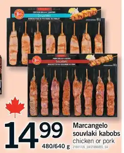 Fortinos MARCANGELO SOUVLAKI KABOBS, 480/640 g offer