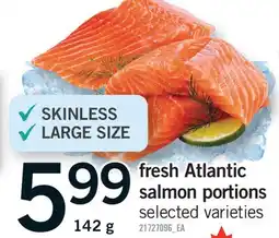 Fortinos FRESH ATLANTIC SALMON PORTIONS offer