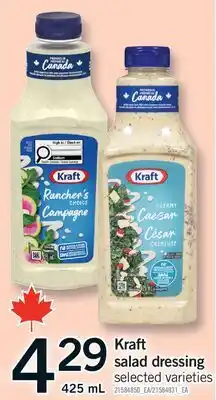 Fortinos KRAFT SALAD DRESSING offer