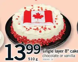 Fortinos SINGLE LAYER 8 CAKE offer