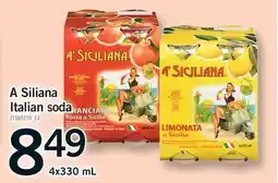 Fortinos A SILIANA ITALIAN SODA offer