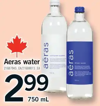 Fortinos AERAS WATER offer