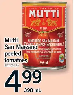 Fortinos MUTTI SAN MARZANO PEELED TOMATOES offer