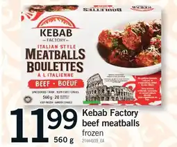 Fortinos KEBAB FACTORY BEEF MEATBALLS offer