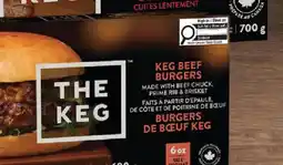 Fortinos THE KEG KEG BEEF BURGERS 6 OZ, 4 × offer